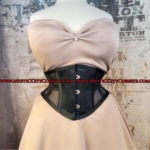 Mystic City Corset MCC152X Black Mesh “Mini” Underbust Corset